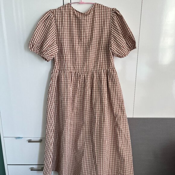 NEW Jane + Delancey Lace Flower Collar Vintage Style Midi Dress - Picture 3 of 5